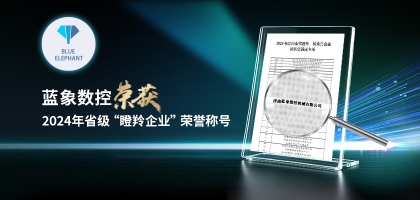 輕舟已過萬重山，藍象數(shù)控榮獲2024年度省“瞪羚企業(yè)”榮譽